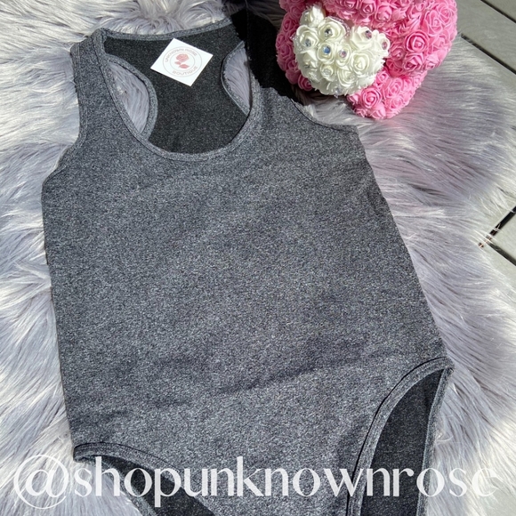 Charcoal Seamless Bodysuits - Picture 1 of 1